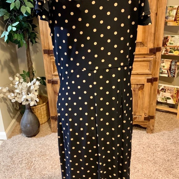 Lauren by Ralph Lauren, Polka Dot Jersey Dress - Picture 5 of 8